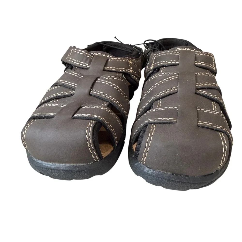 Thereabouts Brown Fisherman Sandals Kids‎ Size 10 Outdoor Casual Comfort Fit